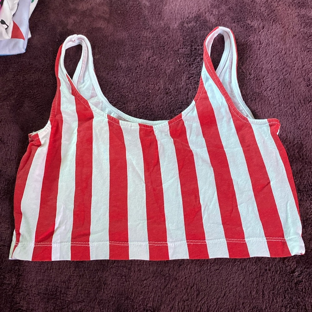 Striped cropped top